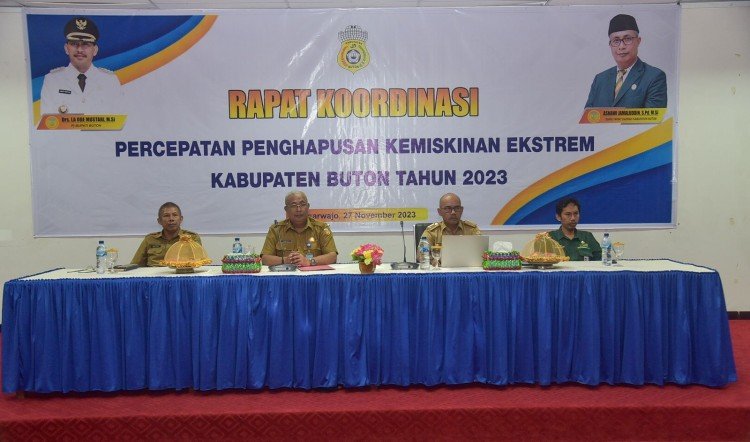 Pemkab Buton Gelar Rakor Untuk Capai Nol Kemiskinan Ekstrem Pada