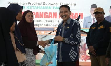 Kendalikan Inflasi, Kadin Sultra Bersama Pemkab Buton Gelar Pasar Murah