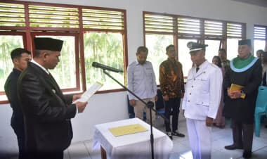Pj Bupati Buton Lantik Pj Kepala Desa Togomangura