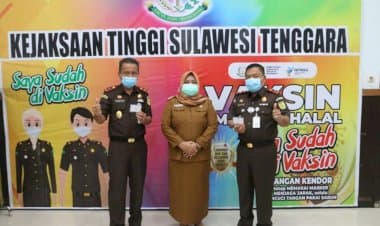 148 Pegawai Kejati Sultra Jalani Vaksinasi Covid-19