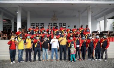 Lepas Kontingen Popda II, La Bakry Optimis Dapat Juara