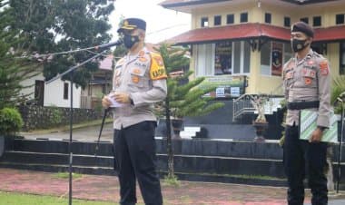 Kapolres Buton Tekankan Anggotanya untuk Lebih Masif Lagi Sosialisasikan Vaksinasi Covid-19