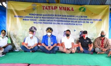 Pemkab Buton Hibahkan Lahan untuk Lokasi Gelar Satuan TNI-AD