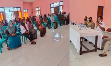 Hadiri Pertemuan Bersama Warga Desa Sampuabalo, Iptu Herman Mota Ajak Jaga Kamtibmas