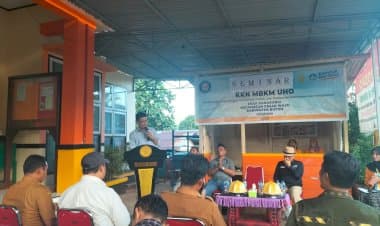 Gelar Seminar Program Kerja, Kades Banabungi Antuasias Sambut Mahasiswa KKN UHO