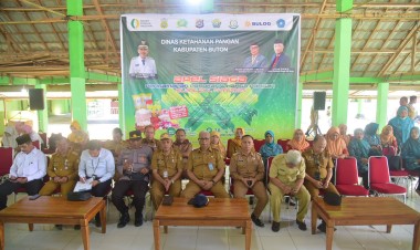 Pemkab Buton Ikuti Apel Siaga Pengamanan Pasokan Harga Pangan Jelang Idul Fitri
