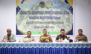 Kantor Pertanahan Buton Gelar Sidang Tim Gugus Tugas Reforma Agraria 