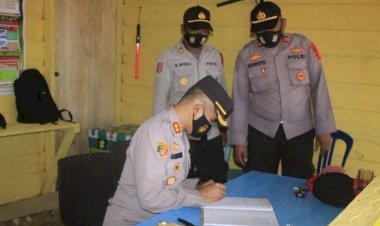 Pastikan Kesiapsiagaan Personel, Kapolres Buton Cek Pos Pengamanan Operasi Lilin