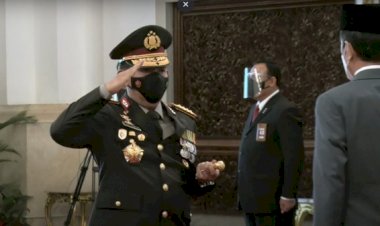 Joko Widodo Resmi Lantik Listyo Sigit Prabowo Jadi Kapolri Menggantikan Idham Azis
