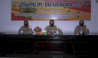 Kapolres Buton Buka Pelatihan Pra Operasi Bina Karuna, Ini Tujuannya