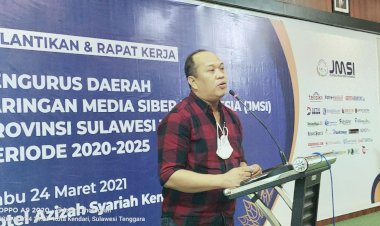Hadiri Pelantikan Pengurus JMSI, Bupati Konawe Utara: Media yang Membesarkan Saya