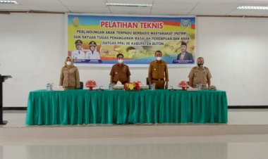 Buka Pelatihan Teknis Tentang PATBM dan Satgas PPA, Ini Harapan Bupati Buton