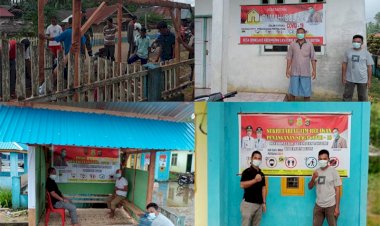 Pemdes Bonelalo Bangun Posko PPKM Mikro dan Rumah Isolasi Pencegahan Covid-19