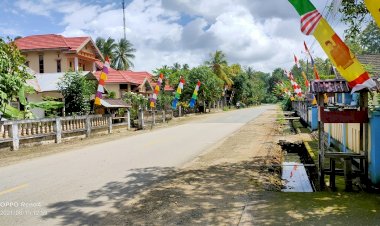 Sambut HUT RI ke 76, Warga Desa Kabawakole Lakukan aksi Bersih-bersih