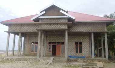 Pengerjaan Sanggar Seni Desa Wabula I Sudah 75 Persen