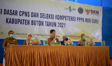 SKD CPNS dan PPPK Buton Resmi Dibuka, La Bakry Berpesan Begini kepada Peserta Ujian