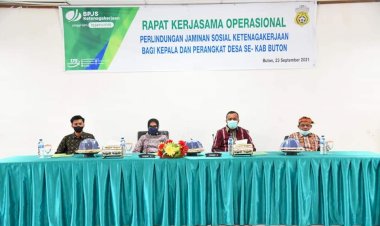 Rapat Bersama BPJS Ketenagakerjaan, Bentuk Kepedulian Pemerintah Terhadap Pekerja di Buton