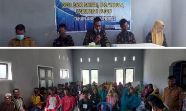 Desa Bajo Bahari Gelar Musdes RKPDes tahun 2022