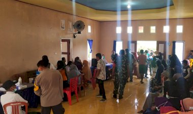 Tingginya Antusiasme Warga Desa Kamelanta Ikut Vaksinasi Covid-19