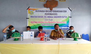 Pemdes Bajo Bahari Gelar Musrenbang Desa TA 2022, Ini Program Prioritas yang Ditetapkan