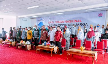 Bupati Buton Ikuti Apel Siaga Nasional Tim Pendamping Keluarga Bergerak Secara Virtual