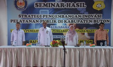 Asisten I Sekda Buton Buka Seminar Strategi Pengembangan Inovasi Pelayanan Publik