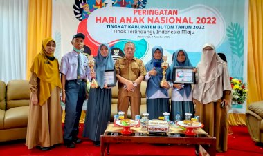 SMAN 1 Pasarwajo Raih Juara 1 Lomba Cerdas Cermat dan Pidato 