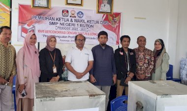 Pemilihan OSIS SMPN 1 Buton Libatkan KPU 