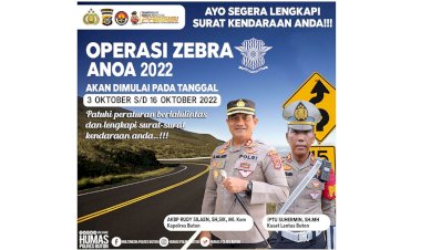 Lengkapi Surat Kendaraan Anda, Ada Operasi Zebra Anoa di Buton